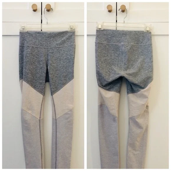 Outdoor Voices x Allbirds Tri-Color Gray Whiteout 7/8 Springs Leggings, sz. XS - Picture 3 of 16
